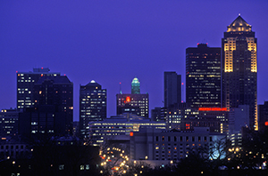 Iowa - Des Moines Skyline